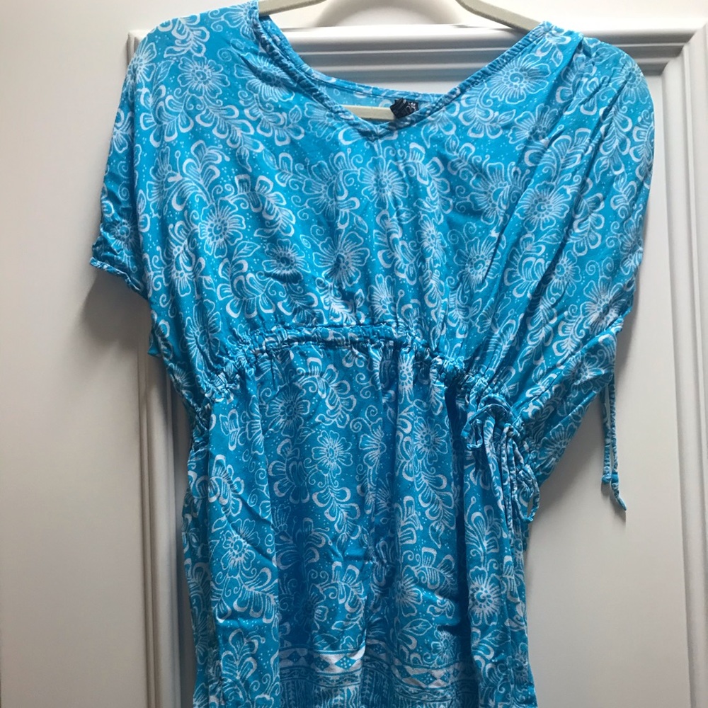 Blue swimsuit cover up!